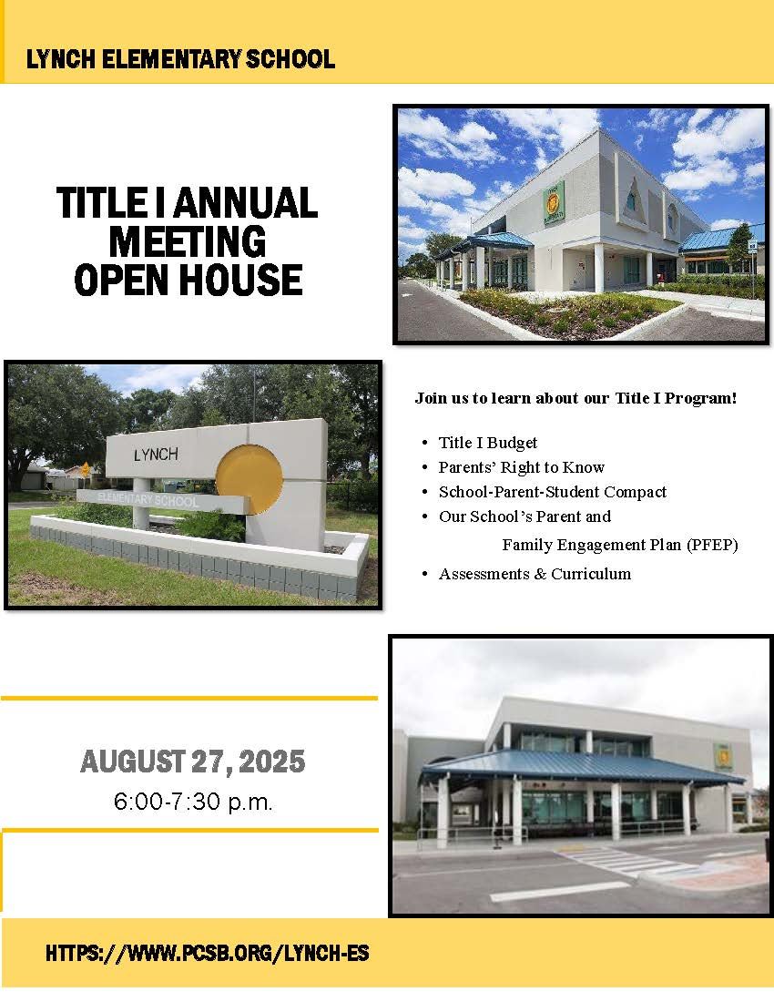  Open House August 27th 6:00-7:30